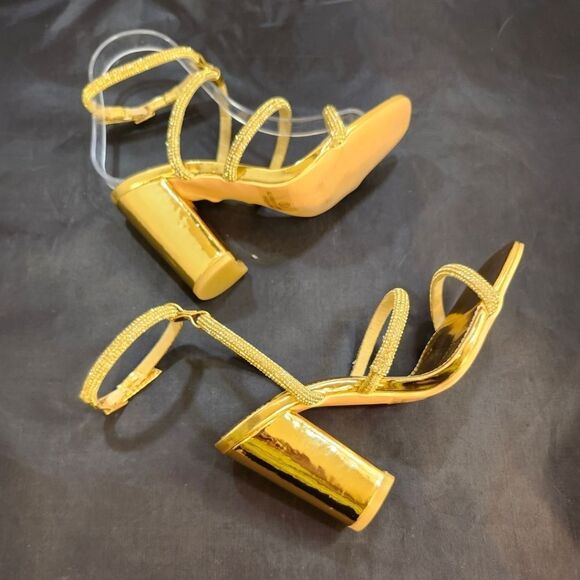 BRAND NEW OLIVIA JOHNSON BLOCK HEEL SQUARE-OPEN TOE SANDAL - Picture 4 of 15